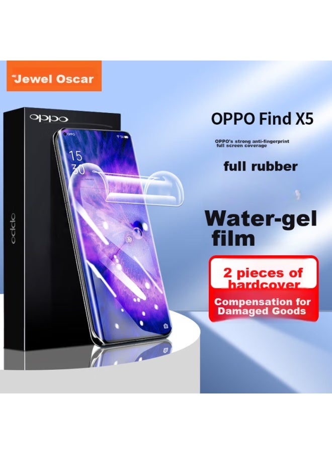ISKA Yisika, Suitable For Oppo Find X5 Hydrogel Film, Oppo Find X5 Phone Screen Protector , Non-tempered Full Coverage, High-definition, Anti-scratch, Anti-fingerprint Soft Film, Jm241 - Image 1