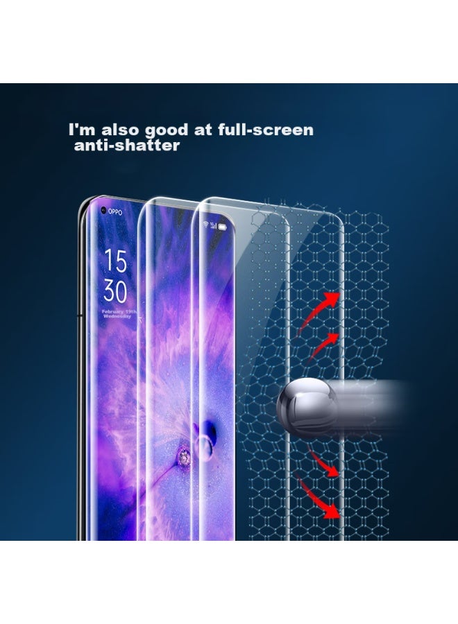 ISKA Yisika, Suitable For Oppo Find X5 Hydrogel Film, Oppo Find X5 Phone Screen Protector , Non-tempered Full Coverage, High-definition, Anti-scratch, Anti-fingerprint Soft Film, Jm241 - Image 3