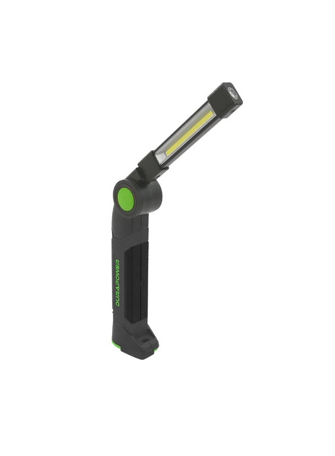 Durapower LED Rechargeable Rotating Emergency Light – 500lm COB Work Light with Top Inspection Lamp, 3 Modes, 360° Swivel, Magnetic Base, Hook, for Car Inspection, Repair, Garage, Auto Work - Image 5