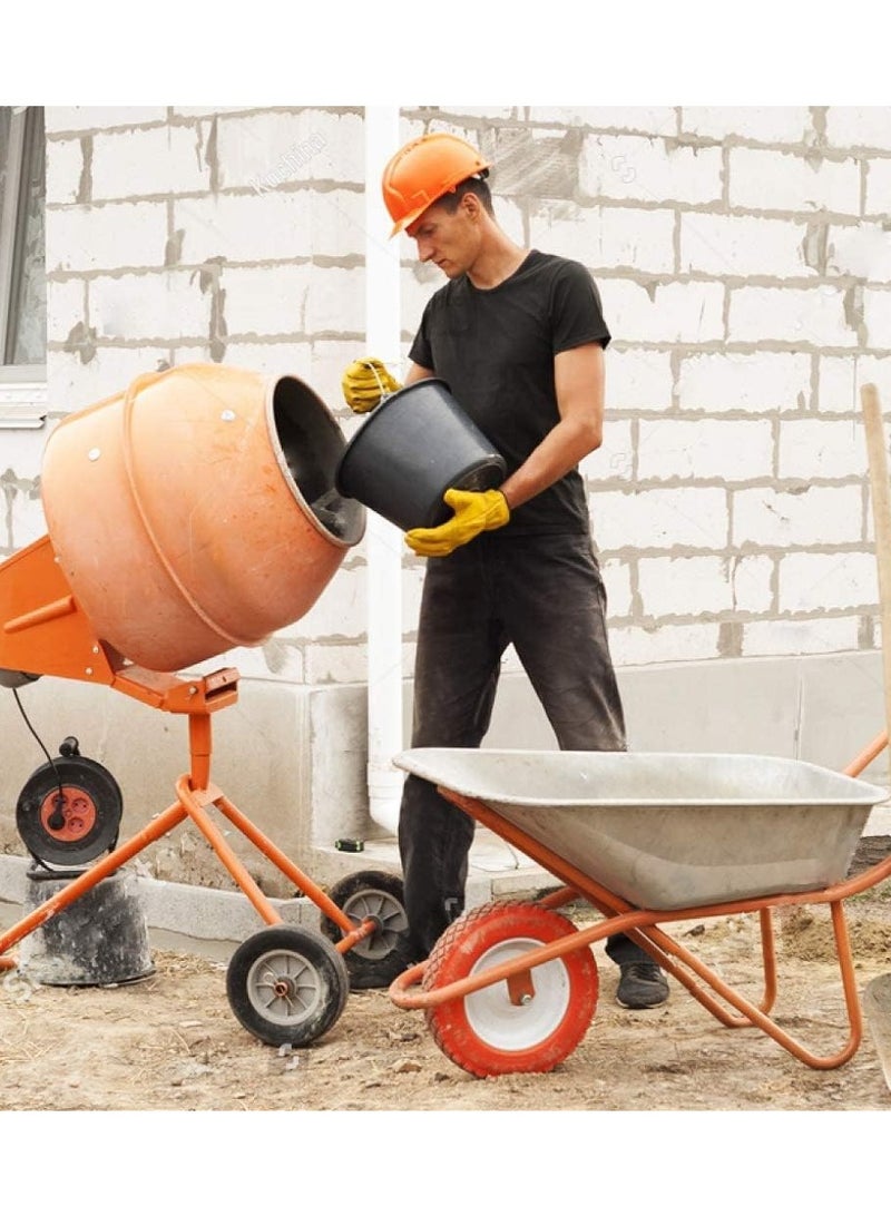 RACO Construction PVC Plastic Light Weight Bucket for all Indoor and Outdoor Jobs - Black & Yellow (BLACK) - Image 3