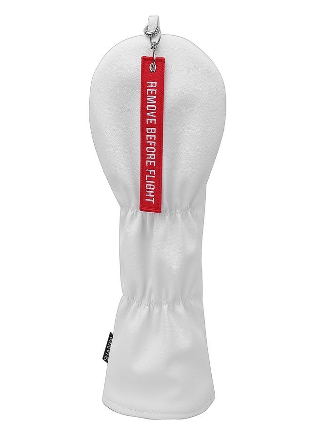 SHABIER White Golf Driver Headcover with Blue Airplane Design for Golf Driver Club - Image 3