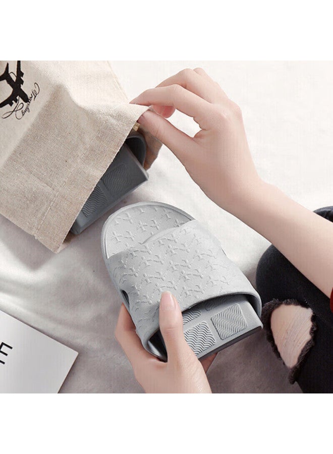 Forty thousand kilometers 40,000 Km Travel Foldable Slippers, Reusable Portable Beach Shoes, Bathroom Non-slip Slippers, Couples Sandals Sw2323  - Image 1