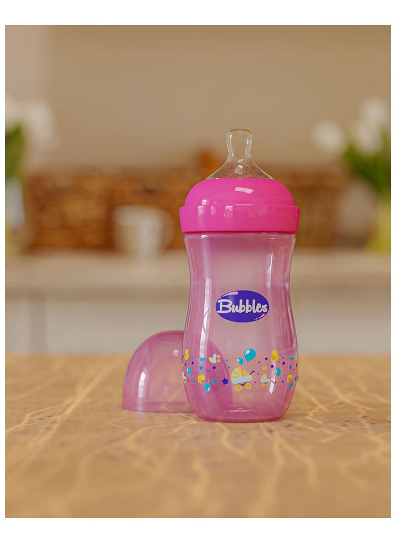 Bubbles - Bubbles Natural feeding bottle 280ml (Rose) - Image 1