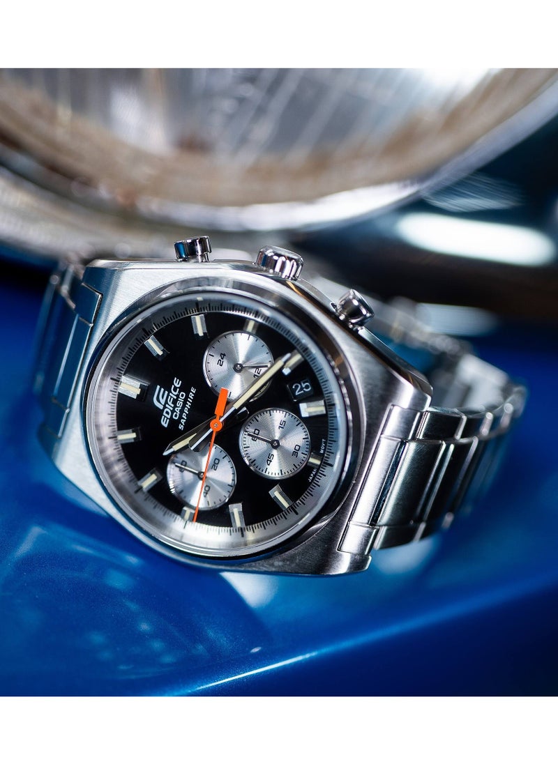 CASIO - Edifice Chronograph Quartz Stainless Steel Men's Watch EFB-730D-1AVUDF - Image 1