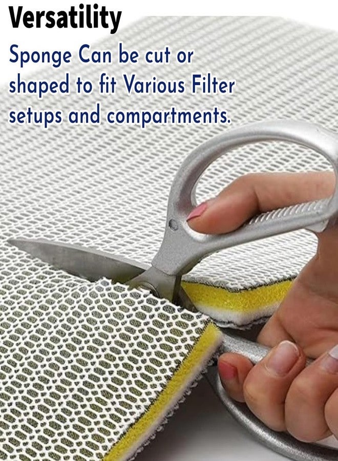 Scroll Store 8D Aquarium Filter Sponge | 40 * 30 cm Reusable Filter Sponge for Aquarium Fish Tank and Pond | Durable high Density Sponge - Image 5