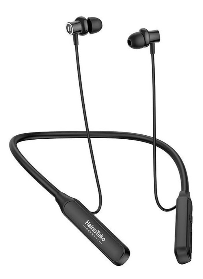 Haino Teko Germany Wireless Earphones, Neckband Design, Clear Mic, High Bass Sound, Multi-Function Button Control, Sweat-Proof, Long Battery Life, Comfortable Fit, Bluetooth 5.0 Earbuds for Sports & Calls - Image 1