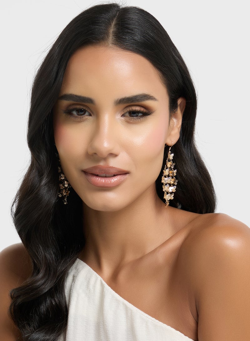 Ginger Butterfly Drop Earrings  - Image 3