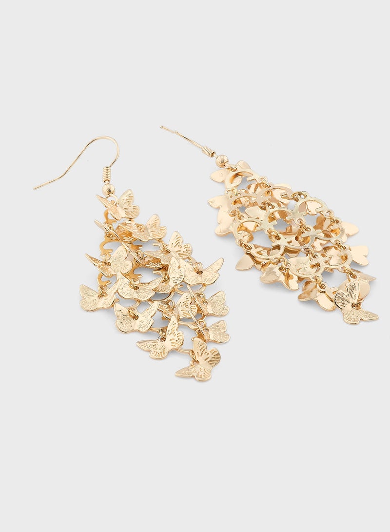 Ginger Butterfly Drop Earrings  - Image 2