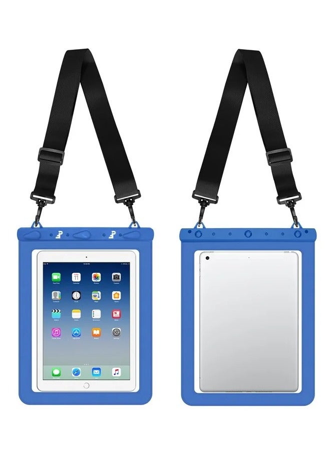 PROMASS Waterproof Bag for 13-inch Tablet Touch Screen 30m Underwater Pouch - Blue - Image 1