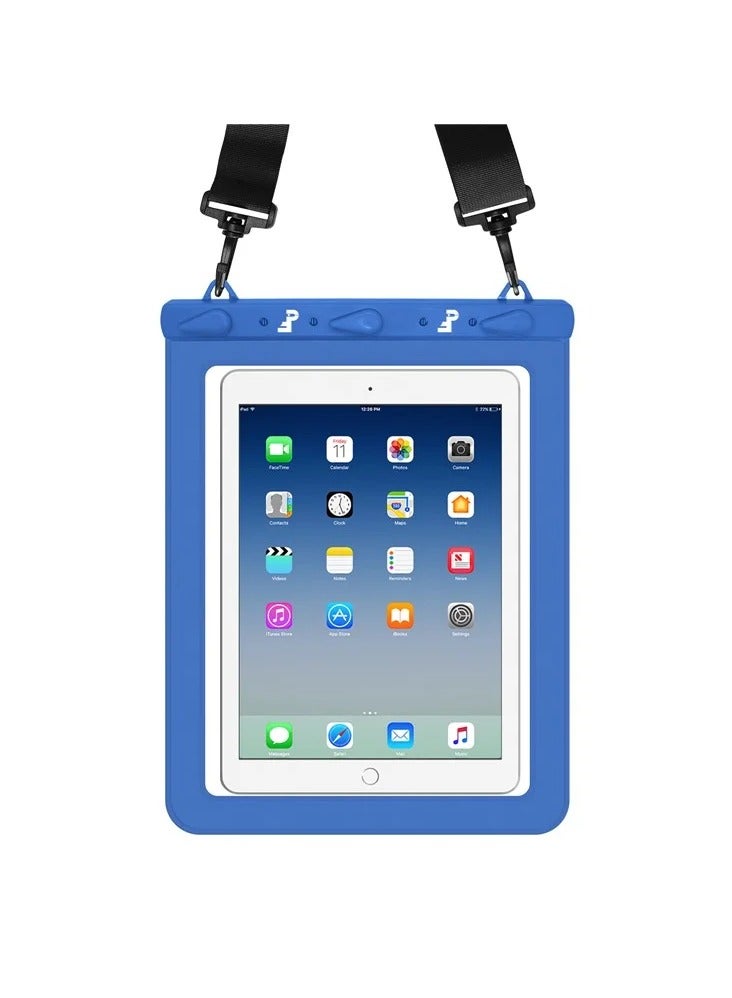 PROMASS Waterproof Bag for 13-inch Tablet Touch Screen 30m Underwater Pouch - Blue - Image 4