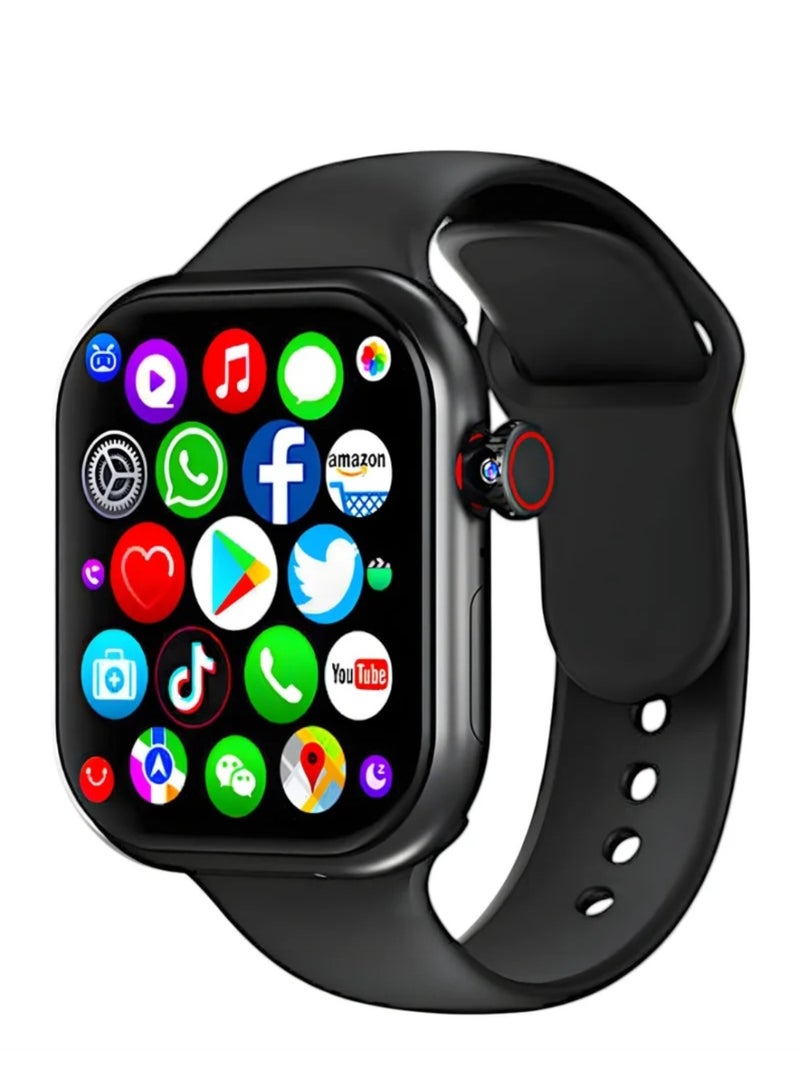 براندكود ساعة ROCK 31 الذكية - ساعة مقاومة للماء مزودة بخاصية الاتصال عبر البلوتوث، وشحن لاسلكي، وبطارية كبيرة، وميزة تتبع اللياقة البدنية، وأنماط رياضية متعددة. - Image 3