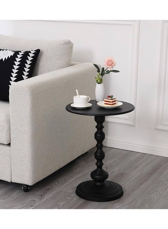 DubaiGallery طاولات جانبية للمنزل، طاولة جانبية صغيرة بجانب السرير، طاولات صوفا جانبية لفراغات صغيرة، طاولات نهائية لامعة لمساحات صغيرة، أثاث بجانب السرير مقاوم للصدأ ومائي لغرفة المعيشة وغرفة النوم والشرفة والمكتب - Image 3