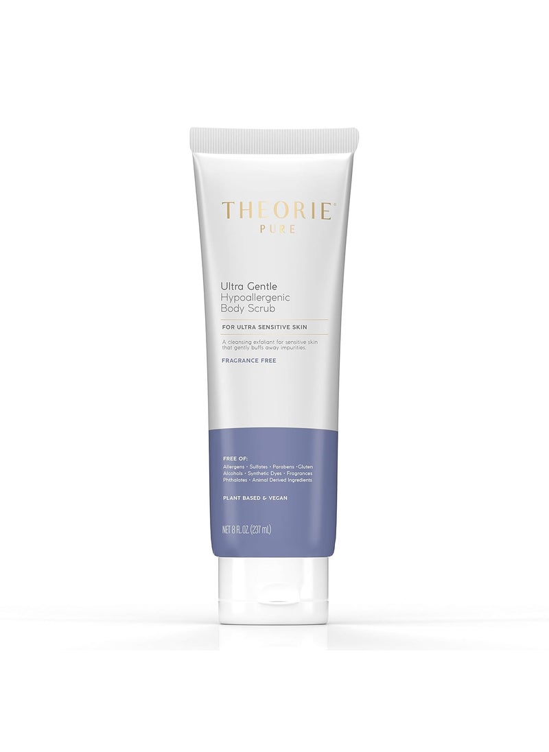 Theorie THEORIE Pure Face and Body Scrub Hypoallergenic Aloe Based  Vegan Fragrance Sulfate Irritant Paraben  Allergen FREE Ultra Gentle Cleansing Exfoliant for Sensitive Skin 8 FlOz Tube  237 mL 