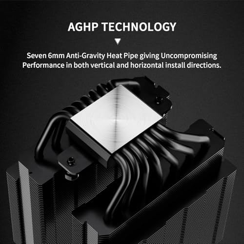 Thermalright Phantom Spirit 120 Digital EVO CPU Air Cooler,7 Heat Pipes CPU Cooler,Dual 120mm PWM Fans,Magnetic Attraction-Digital Screen Top Cover,for AM4/AM5/LGA1700/1851/1150/1151/1200,PC Cooling - Image 3