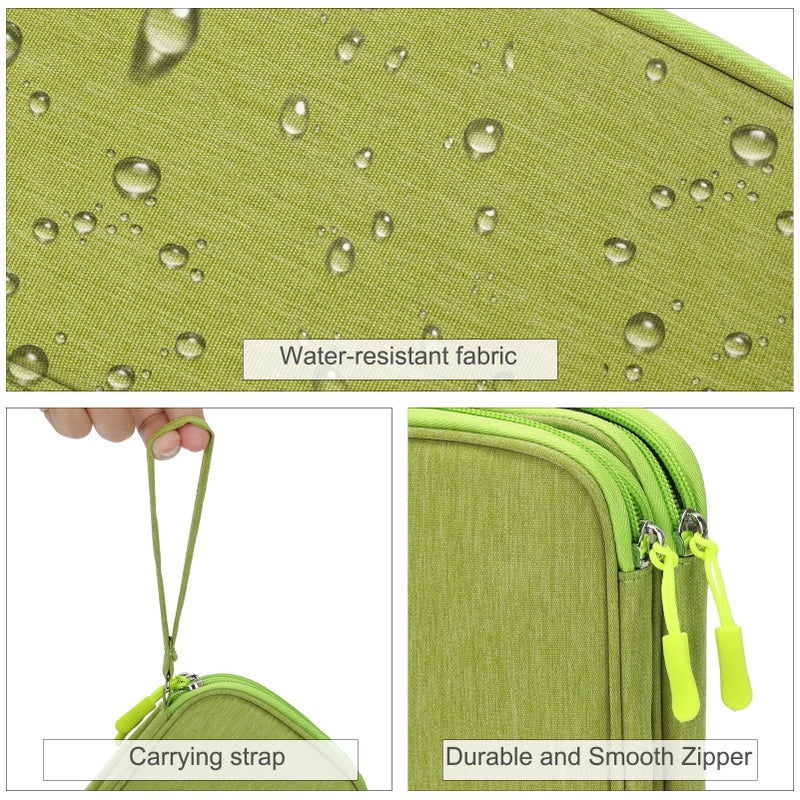 Waterproof Travel Cable Organizer Bag with Double Layer Storage for Cords, Chargers, Phone and Earphone - Image 4