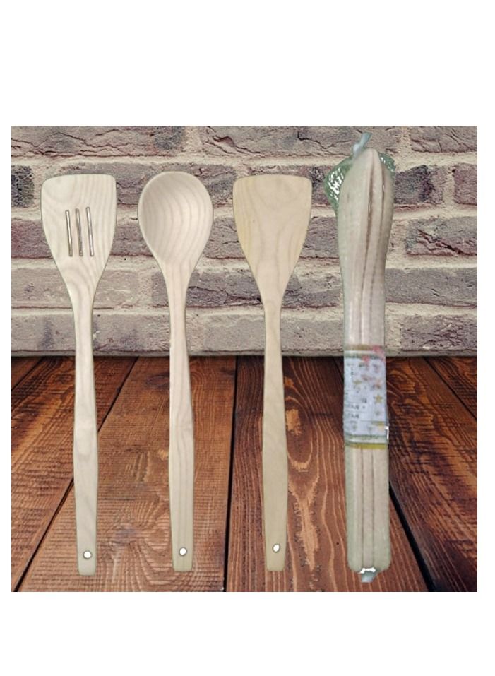 Kitchen Tools Set  Wooden  Cutlery Set for Natural and Eco-Friendly Cooking Tools - Image 2