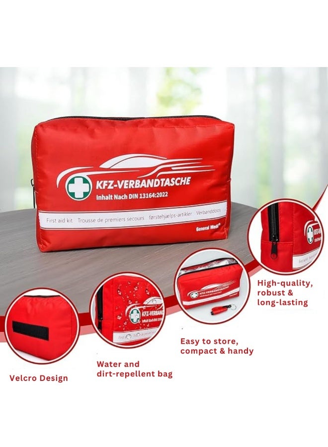 General Medi First Aid Kit (Travel), Contains Premium Medical Supplies for Car Travel, Home, Office, Vehicle, Camping, Workplace & Outdoor - Image 3