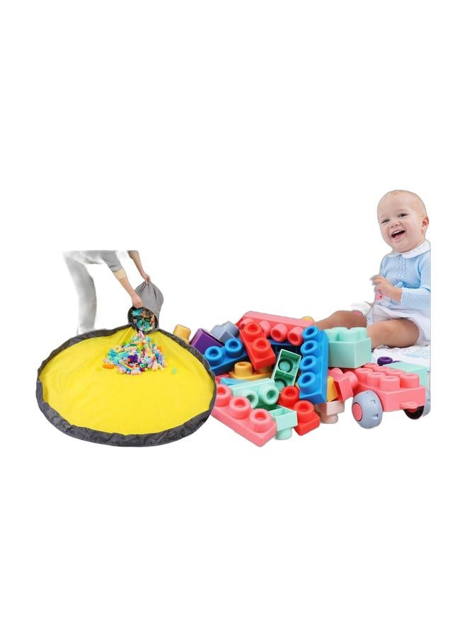 unikbebe 50PCS Soft Rubber Building Blocks Set with Large Toy Storage Organizer, Montessori STEM Sensory Construction Set for Toddlers, Educational Stackable Bath Toy with Playmat for Kids 3+ - Image 1