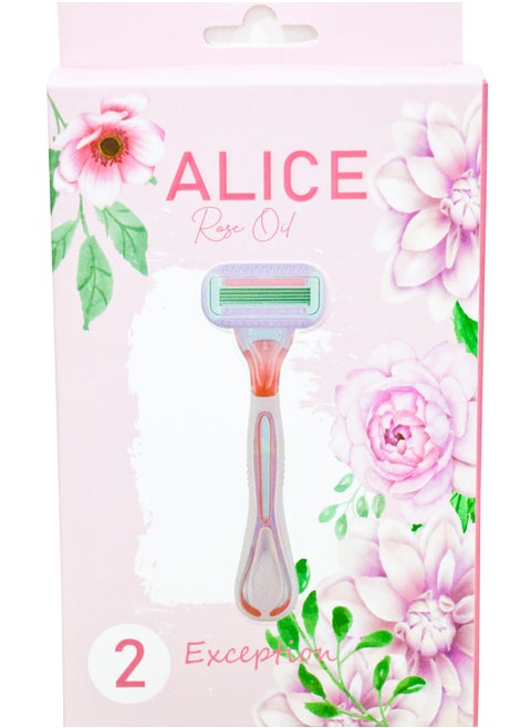 Alice Exception 2 Razors With Rose Oil