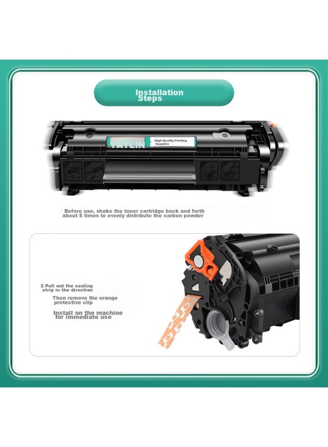 Yatun Compatible With Hp M1005 Toner Cartridge, Hp Hp1020plus Toner Cartridge, 1005mfp 1020 Q2612a Toner Cartridge, 1010 1319 Canon Lbp2900 Printer Toner Cartridge Crg303 - Image 5