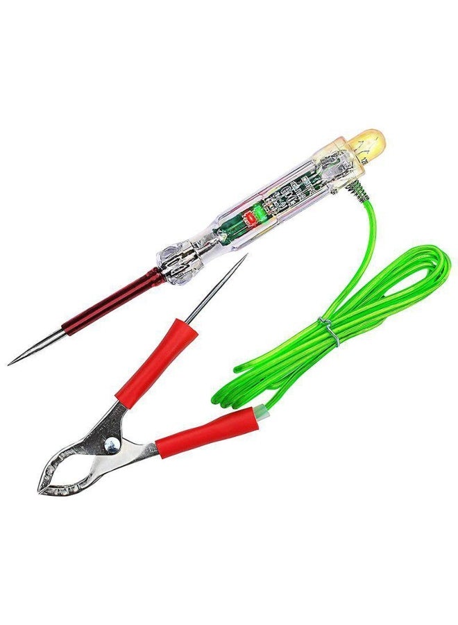 Generic 6-24V  Automotive LED Circuit Tester Test Light with Dual Probes 47 Inch Antifreeze Wire Alligator Clip for Testing 