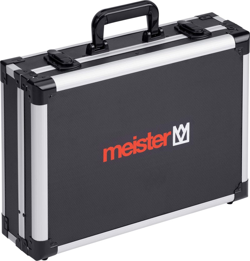 Meister 9095070 Empty Tool Box 460 x 320 x 140 mm Individual Compartments 15 Tool Pockets with Rubber Bands 15 kg Load Capacity Sturdy Aluminium Case/Tool Box/Organiser - Image 2