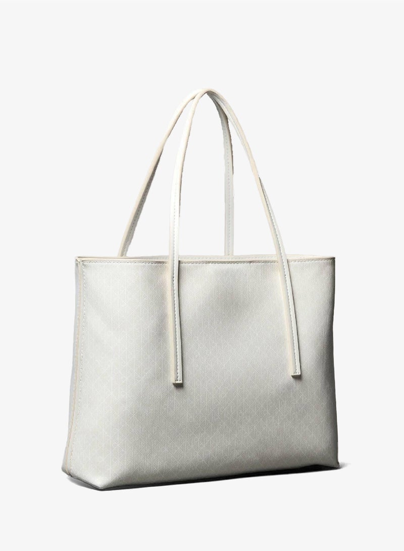 CALVIN KLEIN Allover Monogram Logo Small Tote Bag With Pouch - Image 2