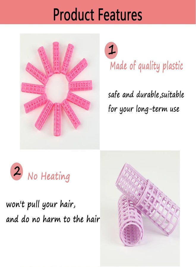 ZMD 30Pcs Plastic Hair Curlers Set, Snap on Rollers Self Grip Heatless Rollers Hairdressing Curlers No Heat Curlers for Long Medium Short Thin Fine Hair with Mini Comb (5 Sizes) ﻿ - Image 4