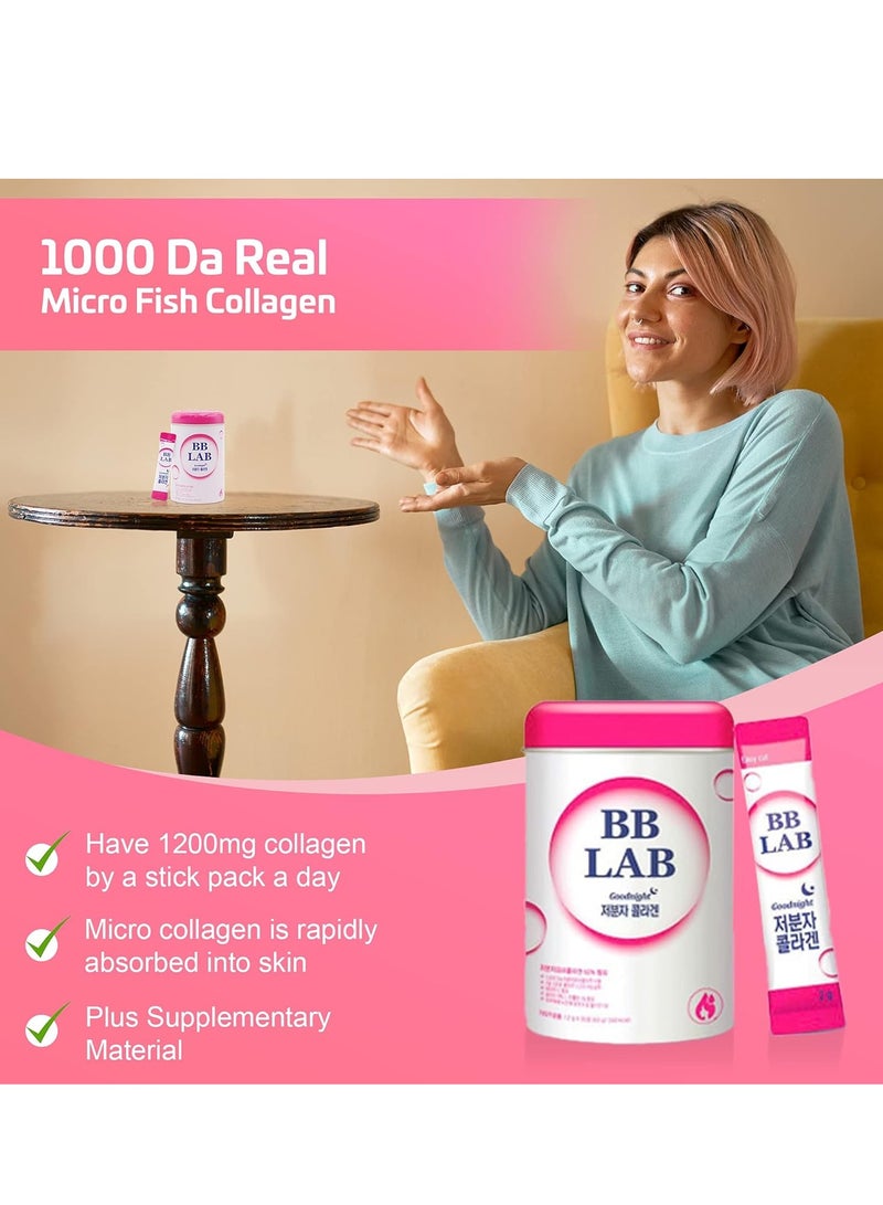 BB LAB Goodnight Collagen, Low Molecular Collagen, for Skin & Bone Health 30 Packet - Image 3