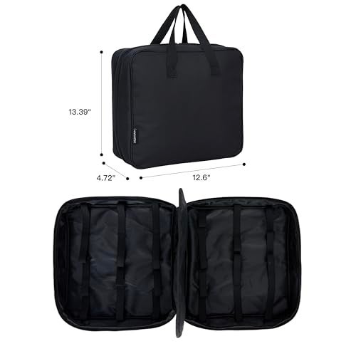 HUHYNN Carrying Case for 24 Monster Jam Trucks, Kid Toy Truck Storage and Organizer for Monster Jam Trucks, Holding for 1:64 Scale Monster Jam Trucks(Bag Only) (Black) - Image 4