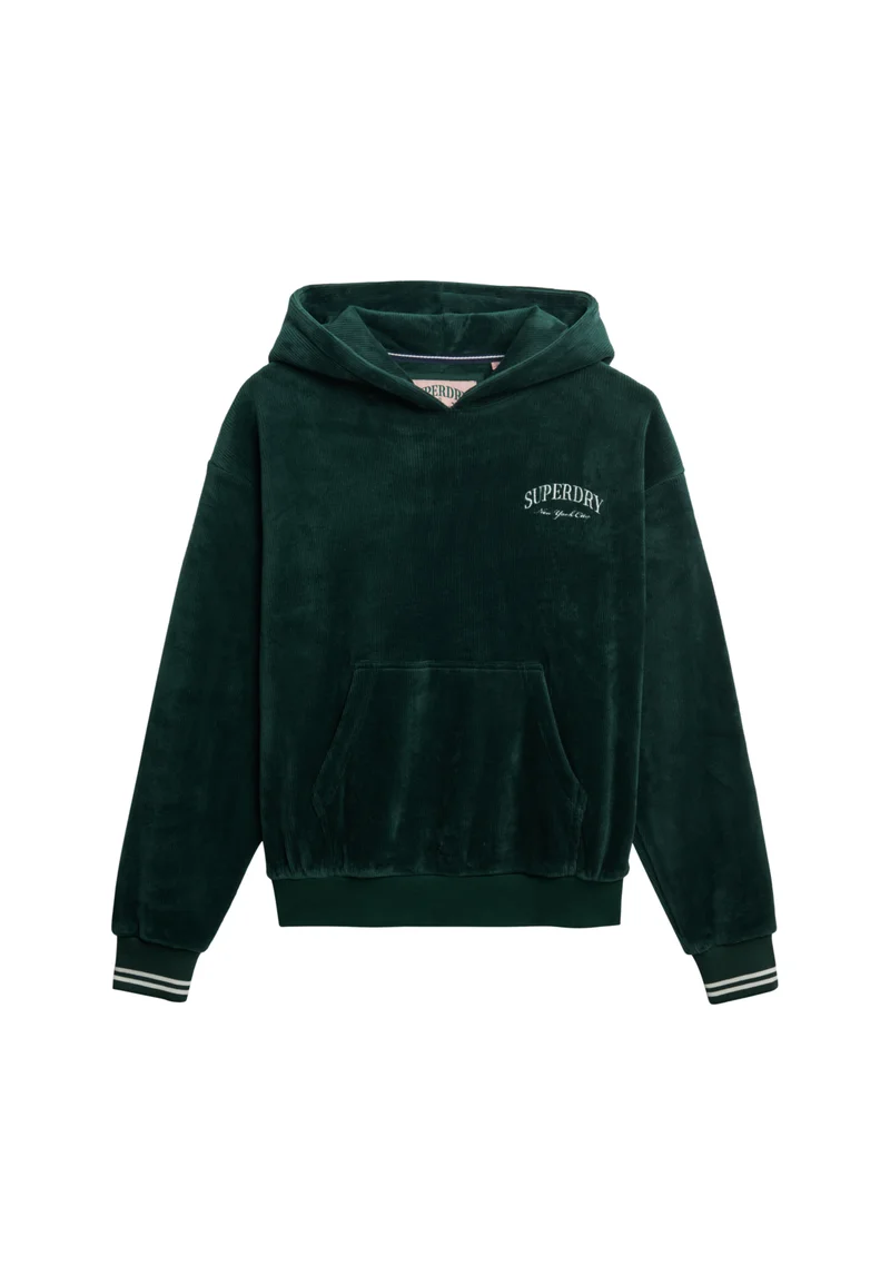 Superdry Country Club Velour Relaxed Hoodie