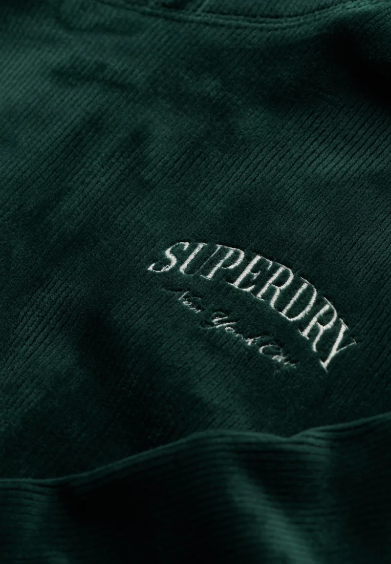 Superdry Country Club Velour Relaxed Hoodie