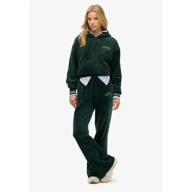 Superdry Country Club Velour Relaxed Hoodie