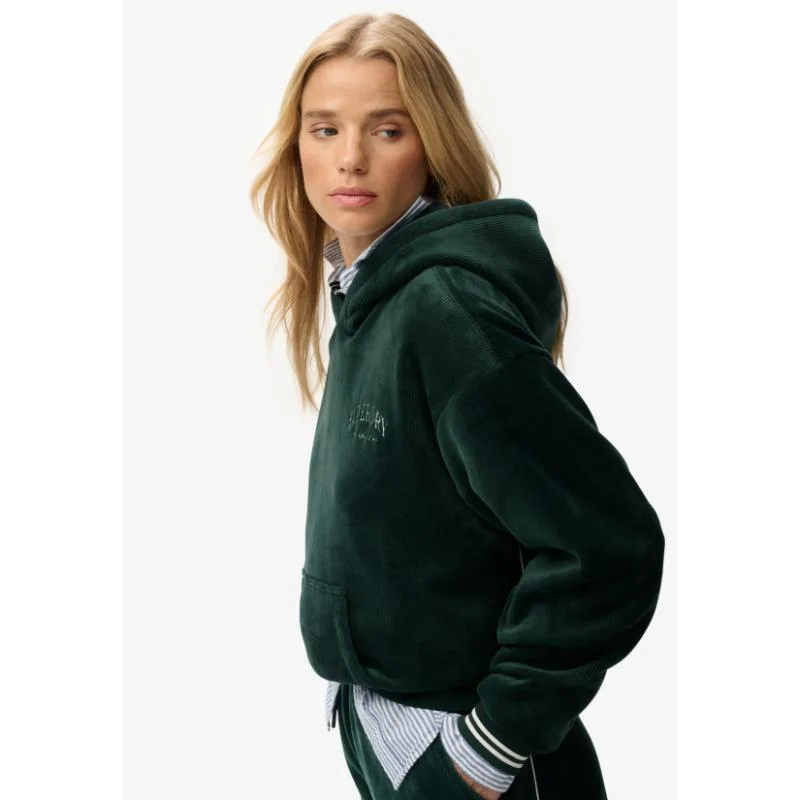Superdry Country Club Velour Relaxed Hoodie