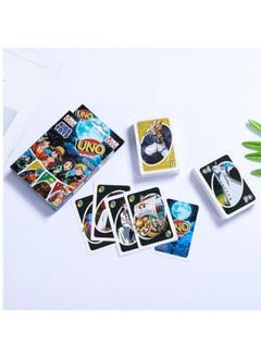 Kids Toys Anime UNO Card Game, Anime Character Themed Collector Deck 112 Cards with Character Images, Including One Piece, Naruto, Dragon Ball, Demon Slayer 4 styles, Gift for Kid, Family and Adult Game Night  - Image 4