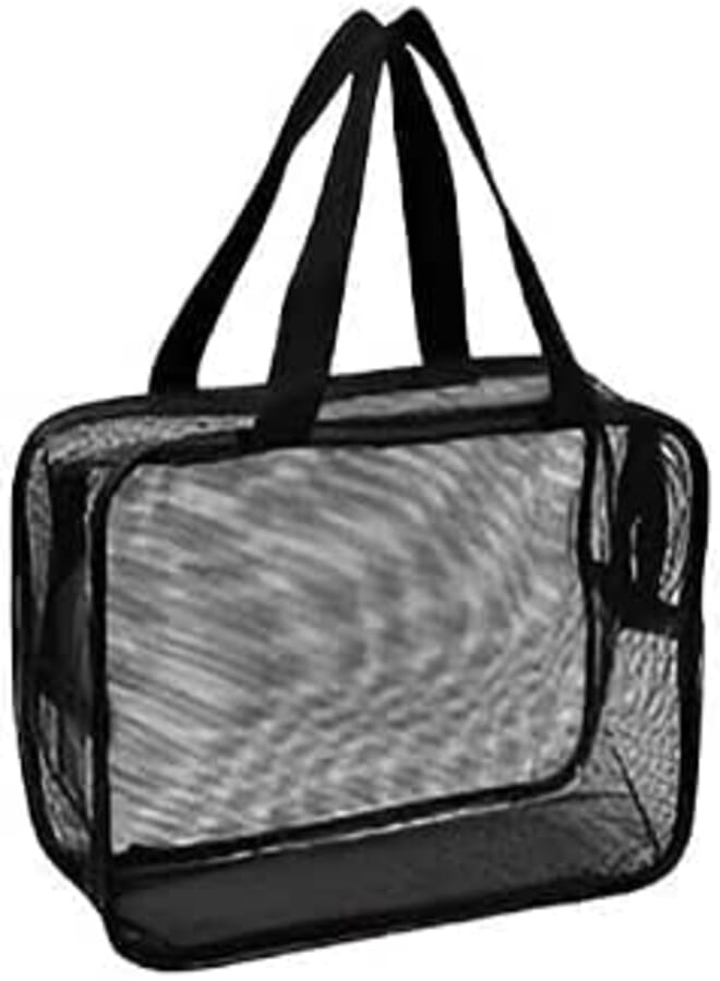 Travel Shower Caddy - Quick Dry Net Bag for Gym Dorm Bathroom Essentials Organizes Shampoo Conditioner Soap Perfect for Students Two Sizes 30x20 26x15 Cm,color random (size-small)