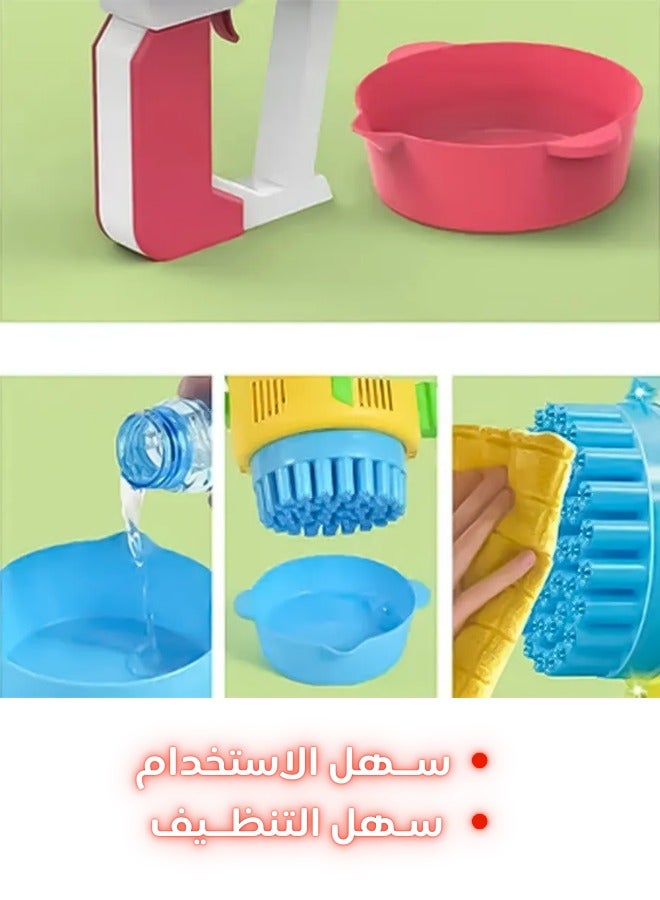 روكيت مسدس فقاعات كهربائية روكيت – مدفع فقاعات بـ 48 فتحة مع أضواء ملونة - Image 2