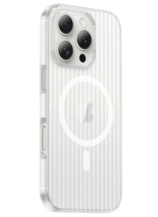 حافظة iPhone 16 Pro Max، حافظة واقية كريستالية رفيعة للغاية، [تدعم Magsafe] [غير صفراء] [مقاومة للصدمات] [مضادة للسقوط] غطاء هاتف نحيف بتصميم مخطط لهاتف Apple iPhone 16 Pro Max، شفاف - pzsku/Z8E15A1CF866CEDDD9DC3Z/45/_/1724601021/f93f7bcd-2325-438f-b733-974716ac292a