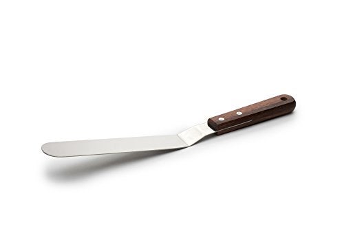 Fox Run Offset Icing Spatula, 8-Inch Stainless Steel Blade, Wood Handle, Metallic - Image 5