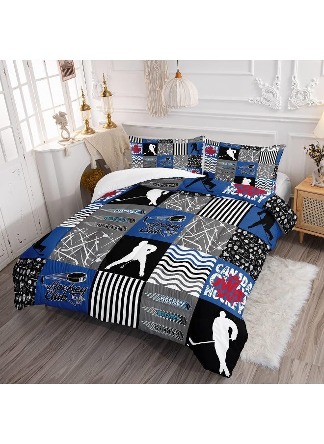 Generic HOSIMA Ice Hockey Comforter Set for Boys Kids Teens Bedroom Decor  - Image 4