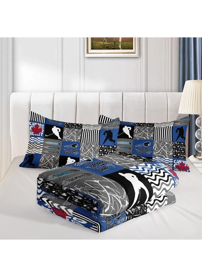 Generic HOSIMA Ice Hockey Comforter Set for Boys Kids Teens Bedroom Decor  - Image 3