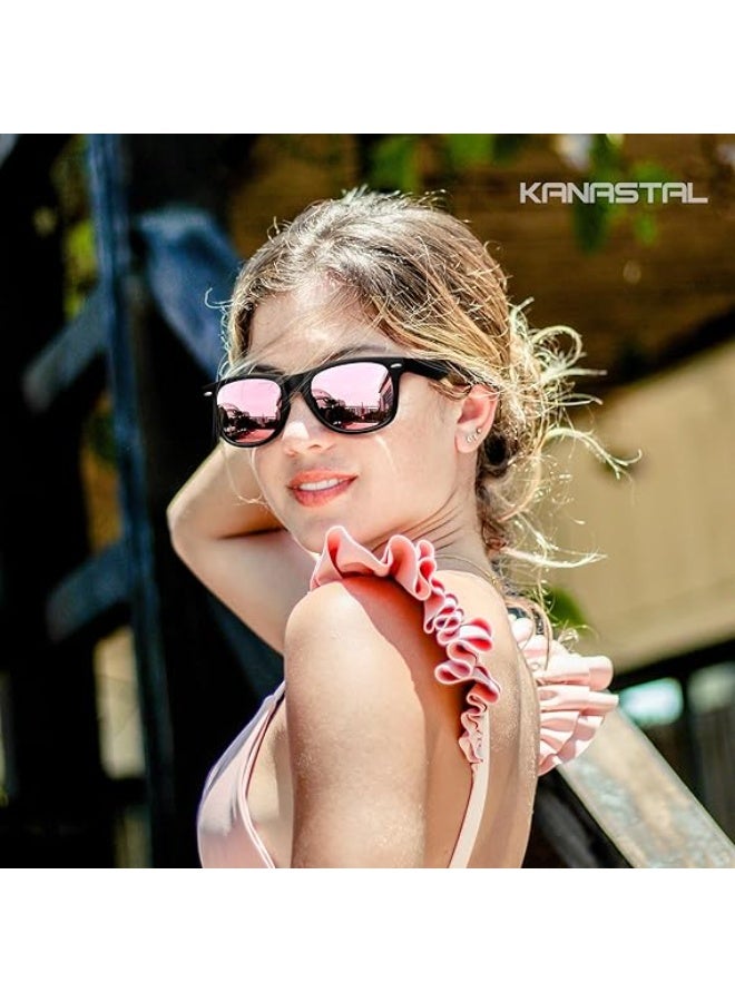 KANASTAL Polarized Sunglasses Men, Fashion Square Sun Glasses Women, Classic Shades for Womens, Driving Fishing Outdoor 100% UV400 Protection - Image 2
