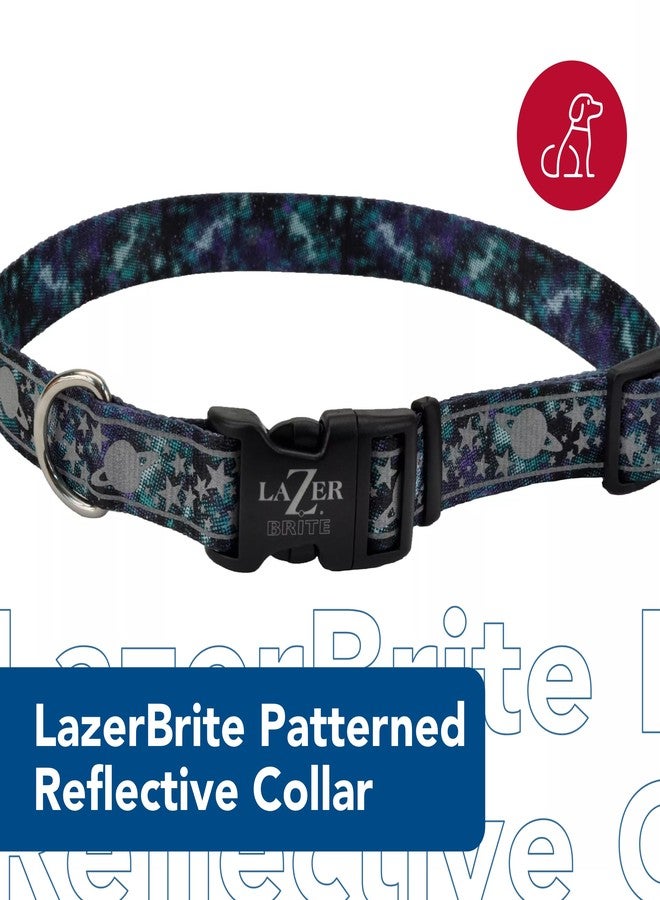 Coastal Pet - Lazer Brite - Patterned Collar, Blue Multi Bone, 1" x 18"-26" - Image 2
