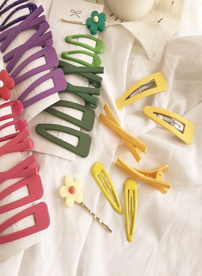 SquarezhenBo 7Pcs Yellow Sweet Flower Women Girl Barrette Bobby Pin Hairpin Hair Clips Decoration Elegant Gold Gifts Hair Clips Clips and Barrettes Hair Accessories - Image 2