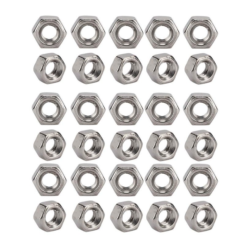 klarako 300 Pairs Rimless Glasses Screw, Hex Nuts 1.4 Nut Cap Eyeglasses Repairing Parts, Stainless Steel Sunglass Repair Tool - Image 1