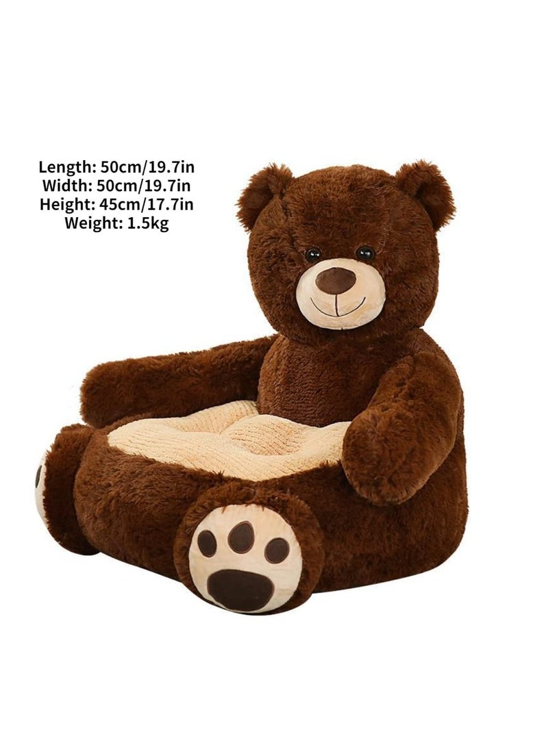 Arabest Animal Cartoon Sofa, Pet Sofa, Cartoon Toy Seat, Lazy Sofa, Seat, Dark Brown Sofa - Image 3