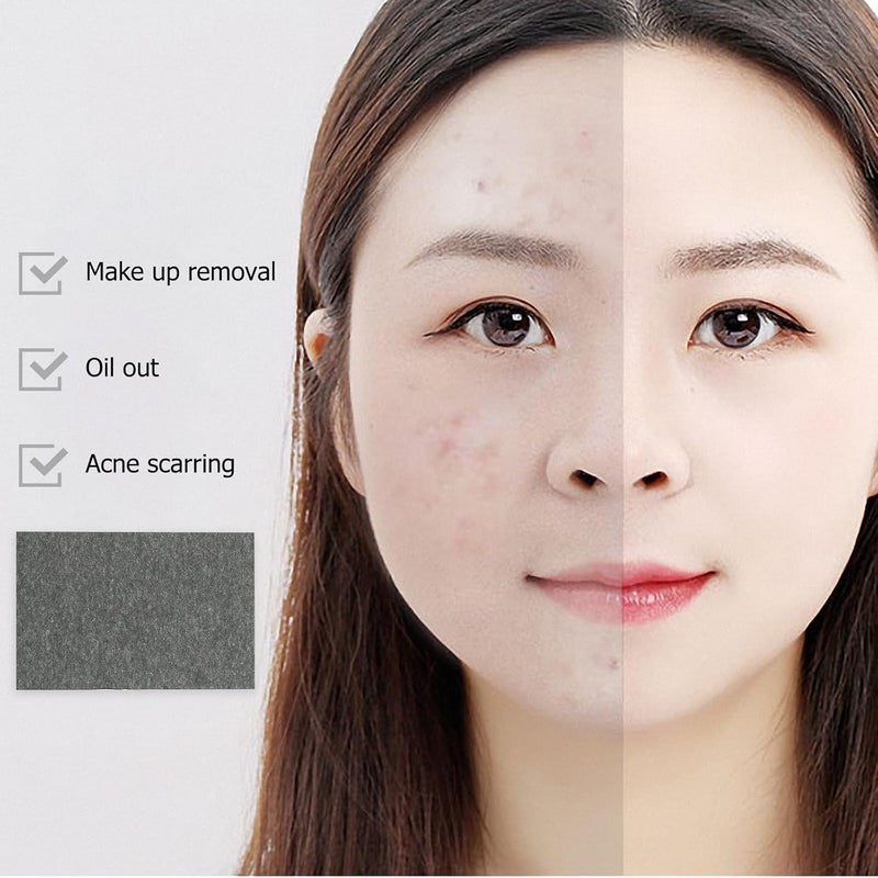 GANAZONO Oil Absorbing Sheets and Blotting Paper 2 Sets 200 Pieces Charcoal Face Oil Control Blotting for Oily Skin Facial Skin Care Tissues - Image 3