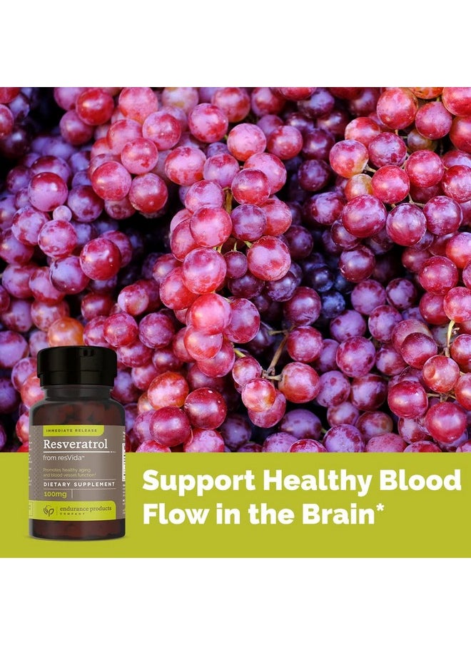 Endurance Products - Endurance Products Resveratrol Supplement - Grape Skin Extract - 100mg Trans-Resveratrol Antioxidant - 150 Tablets - Promotes Anti-Aging & Cardiovascular Support Company - Image 1