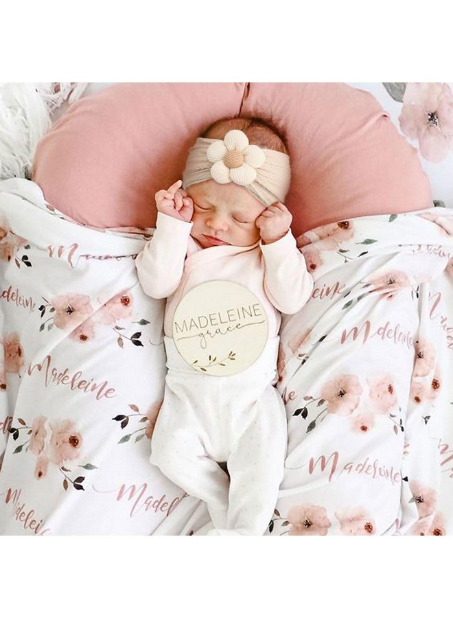 DRESHOW أربطة رأس زهور دريشو بي كيو بي أو للبنات - أربطة رأس نايلون ناعمة ومرنة - إكسسوارات شعر مصنوعة يدويًا للأطفال حديثي الولادة والرضع والأطفال - 3 قطع - Image 3