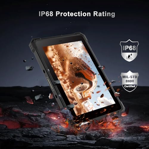 CENAVA W80N Rugged Tablet,8 Inch Windows 11 Pro Industrial Tablet,8GB+128GB,Intel N5100,IP68 Waterproof,700nit Sunlight Readable,4G LTE GPS WiFi6 Heavy Duty Outdoor Work PC 2025 - Image 5